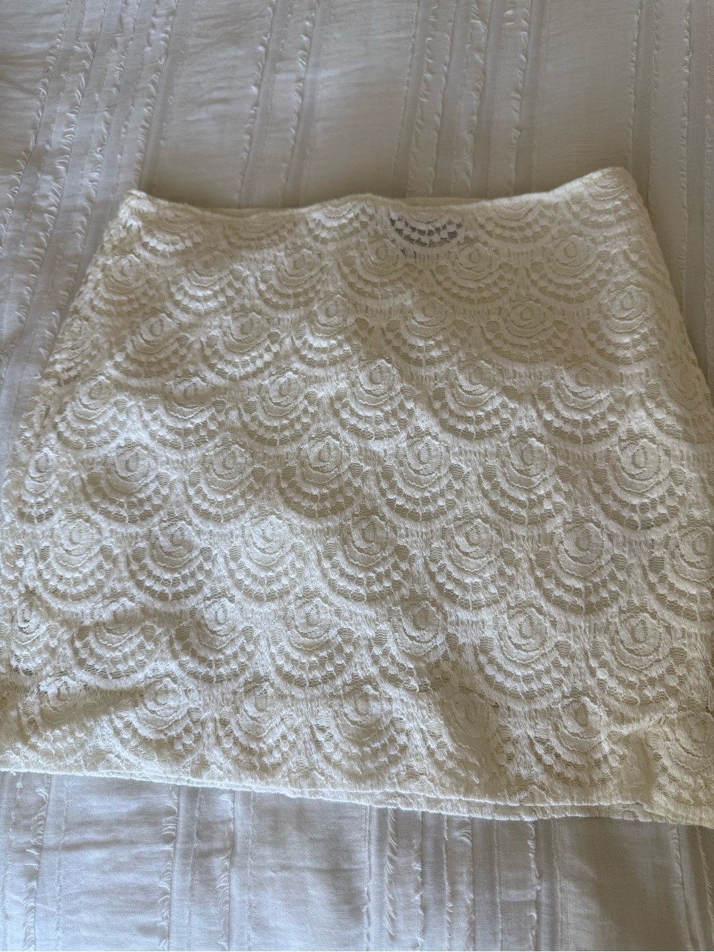 Banana Republic Ivory Lace Mini Skirt